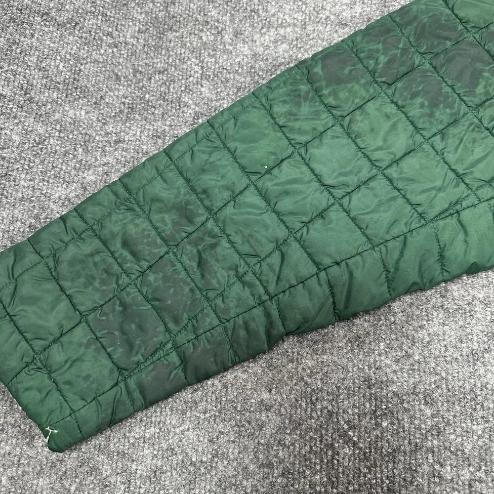 The North Face Jacket Mens Large Green Quilted Puffer Full Zip Insulated Outdoor